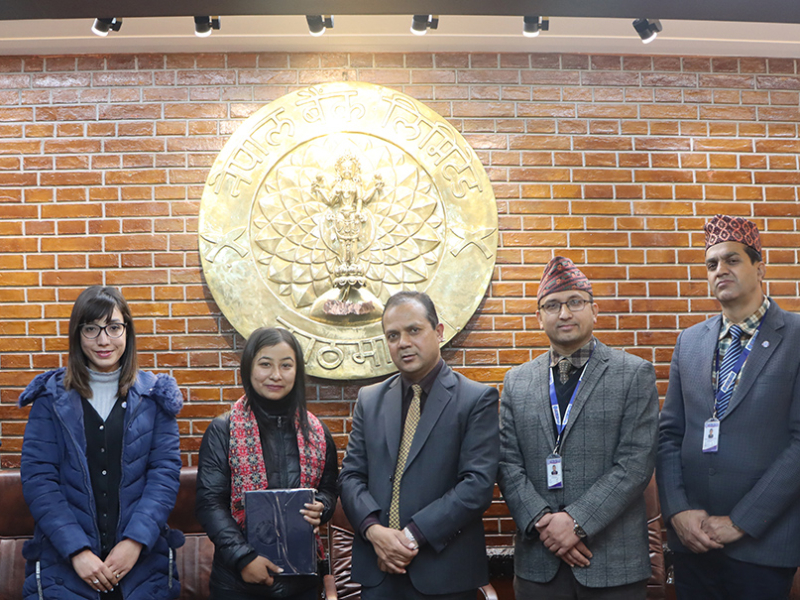 Felicitation to Nepal Bank Chatra Bahadur KC TU Gold Medalist Ms. Babita Gwacha