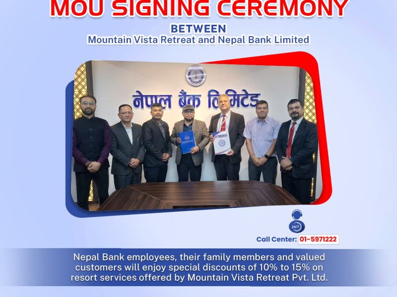 Regarding Press Release of MOU with NBL And Mountain Vista Retreat pvt. Ltd., Mandandeupur, Ward No.-02 Kavrepalanchok