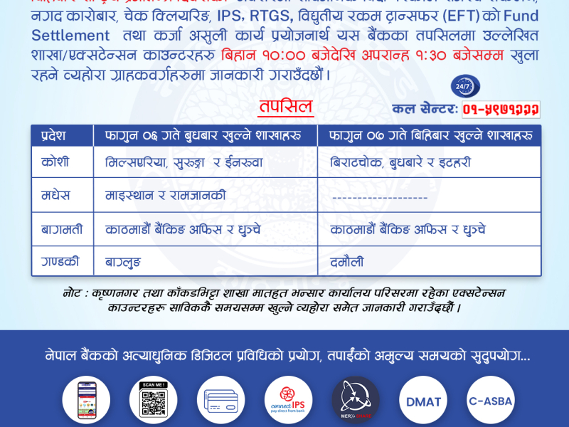 Public Holiday Notice (Galpo Lhosar & Prajatantra Diwas 2082)
